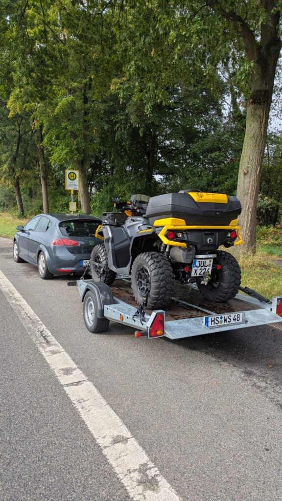 Bumblebee auf Anhänger verladen